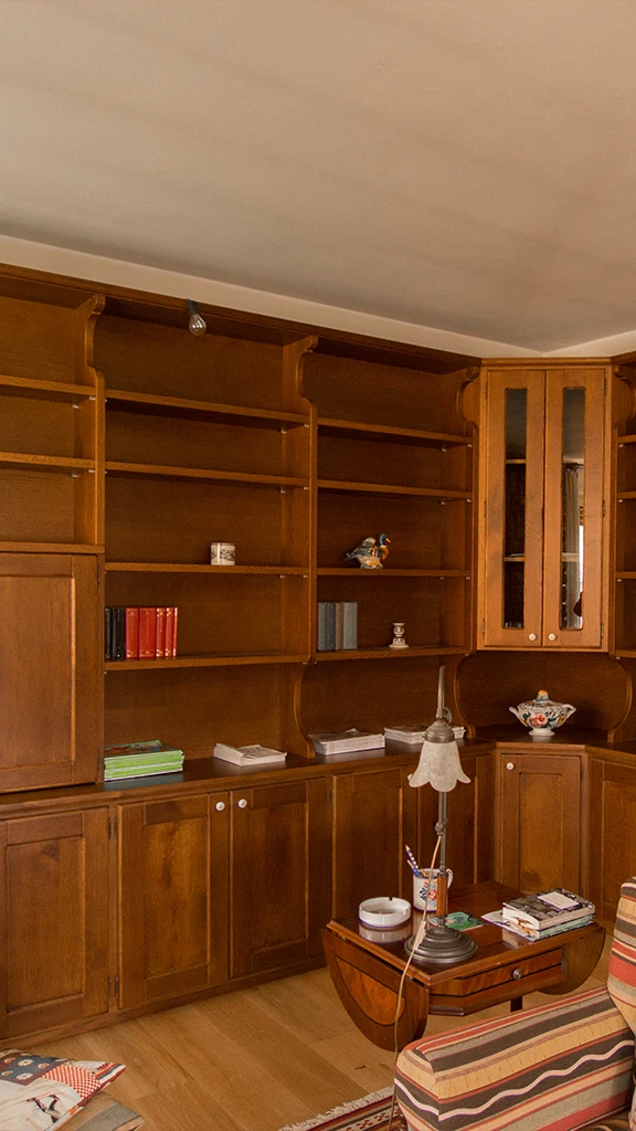 Mobili Librerie In Legno Bergamo Clusone 12